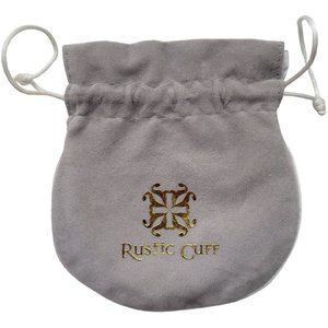 Rustic Cuff Gray Jewelry Pouch